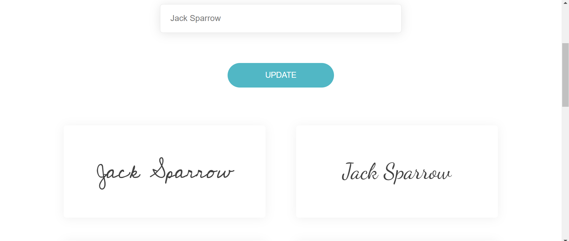 Handwritten signature with SignWell