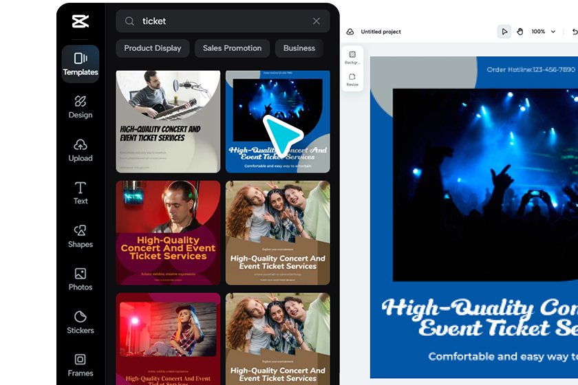 Begin your ticket creation project