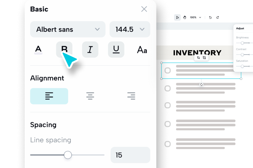 Create list items