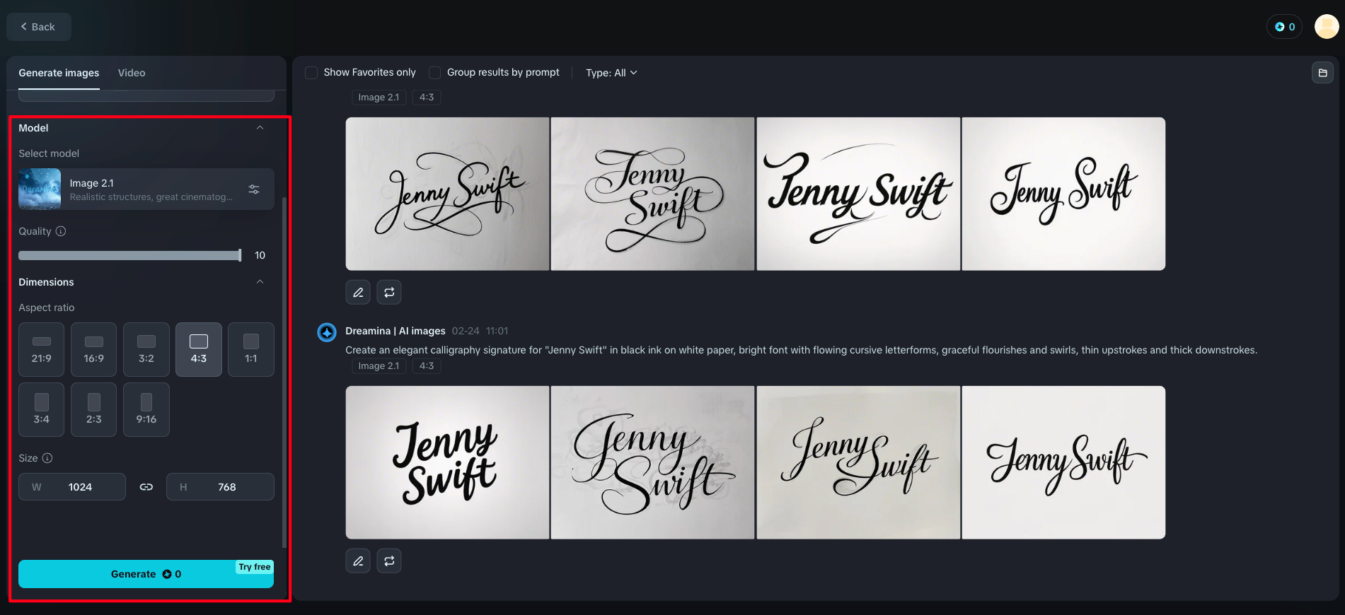 Signature font text generator