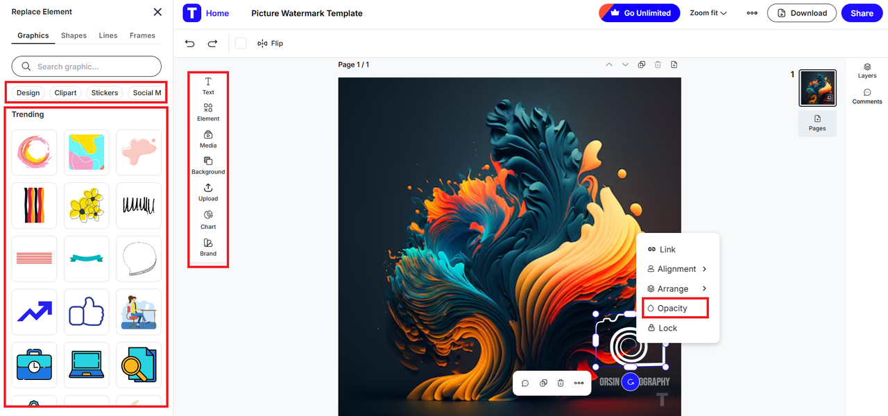 Personaliza la plantilla
