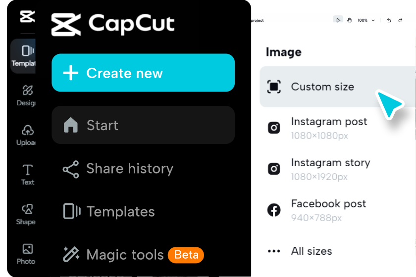 Sélectionnez "Créer un design" et recherchez les modèles de "fiche de rendement"