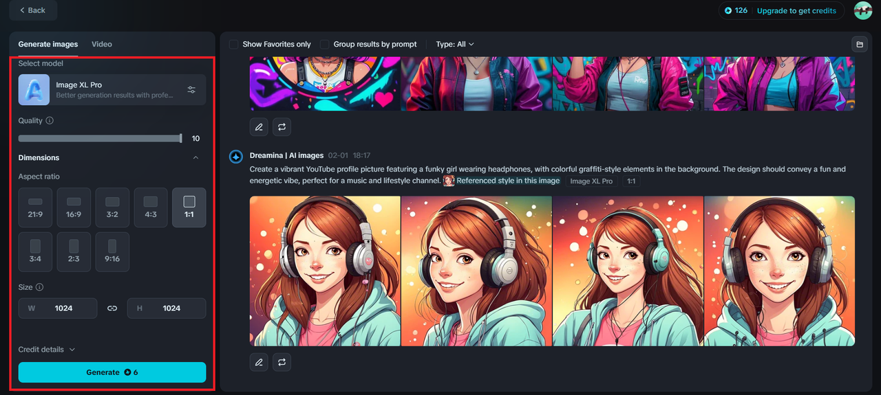 Gerar IA foto de perfil para o YouTube