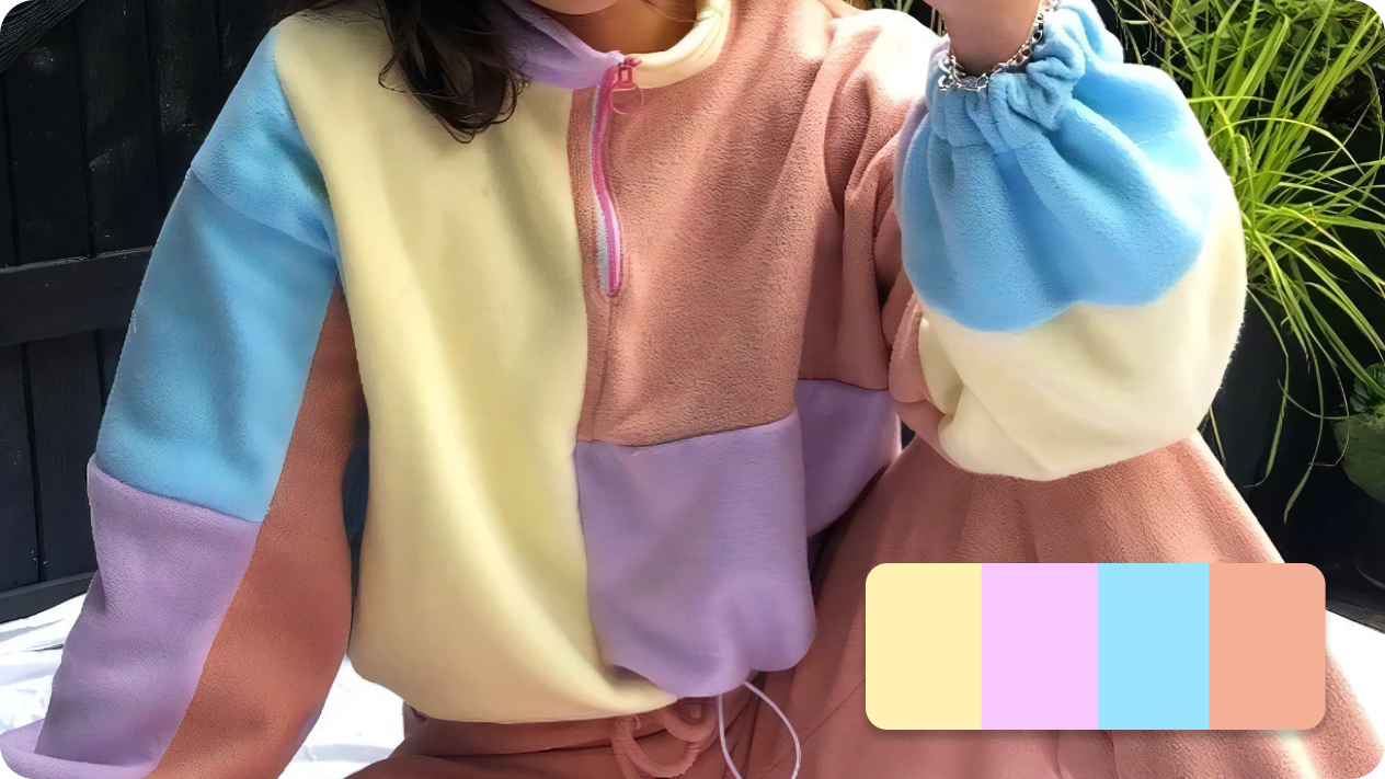 Make patchwork sweatshirts for free