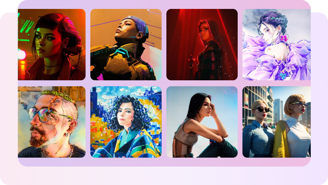 Countless design templates to create the best avatar