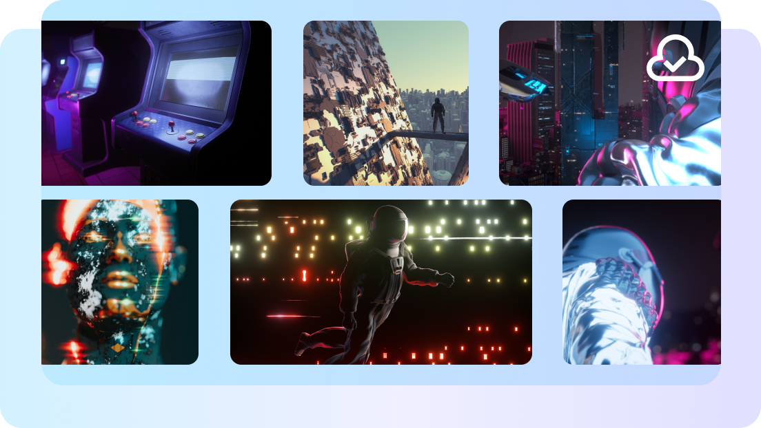 Free stock library and cloud storage for creators