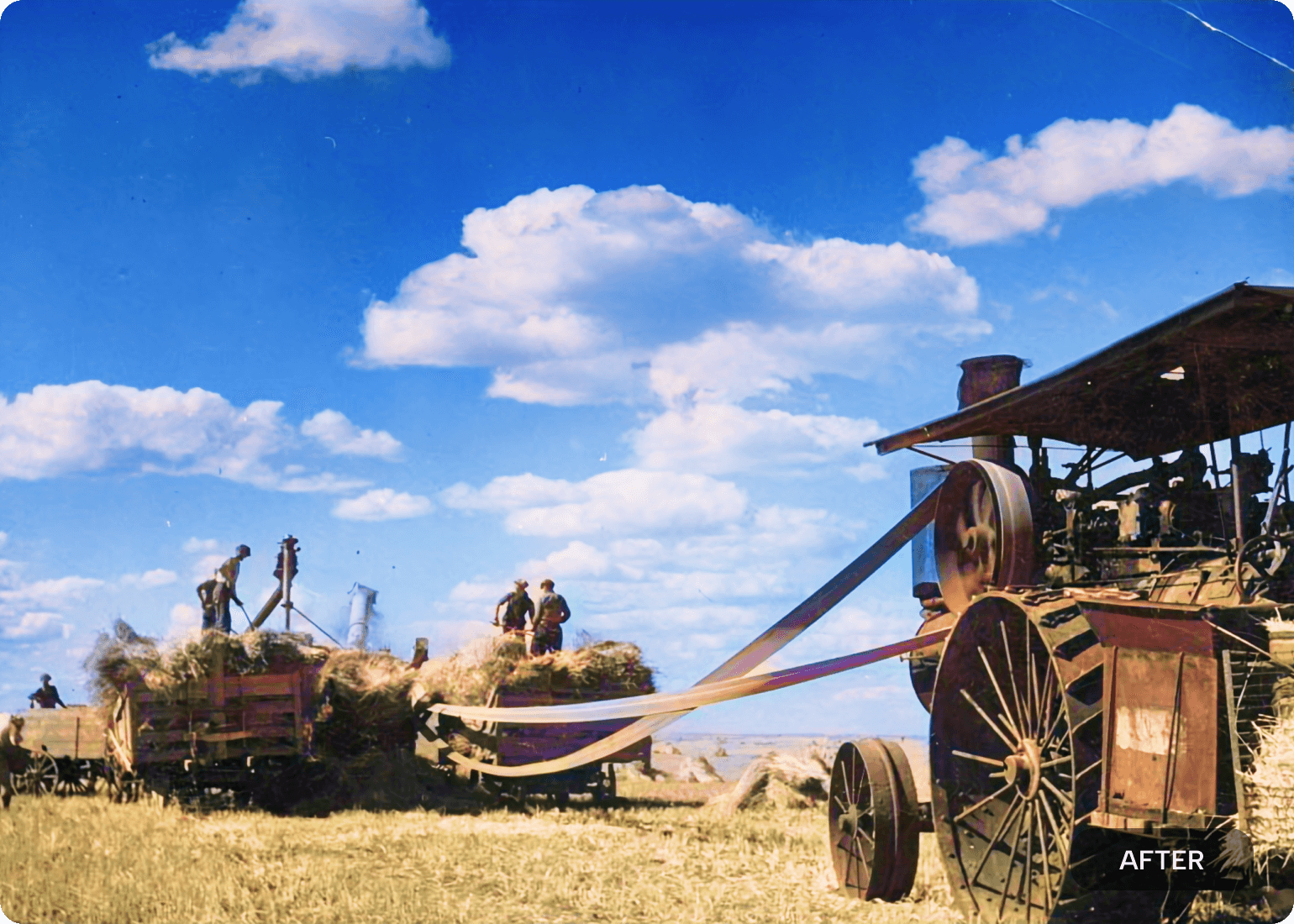 Damaged photo restoration