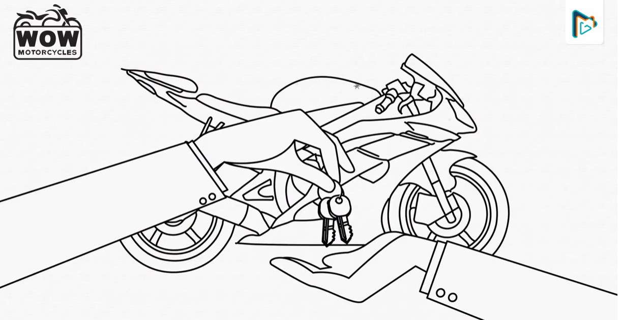 WOW, Motorcycle's whiteboard animation video