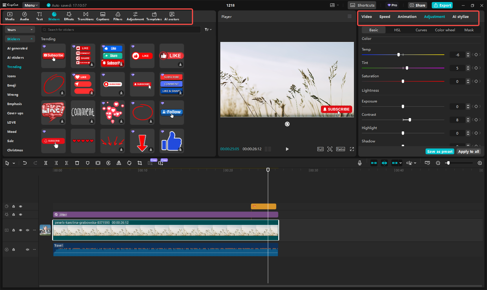 Editați videoclipul
