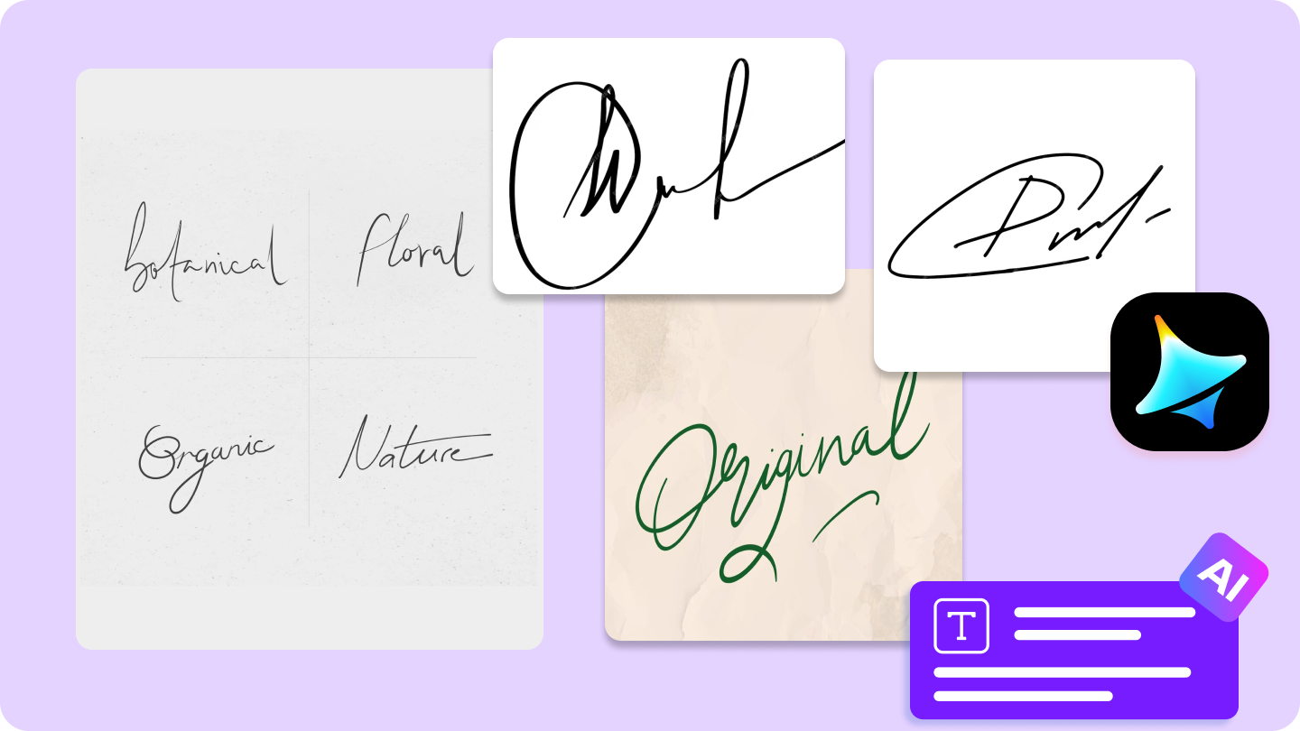 Gerador de texto de assinatura