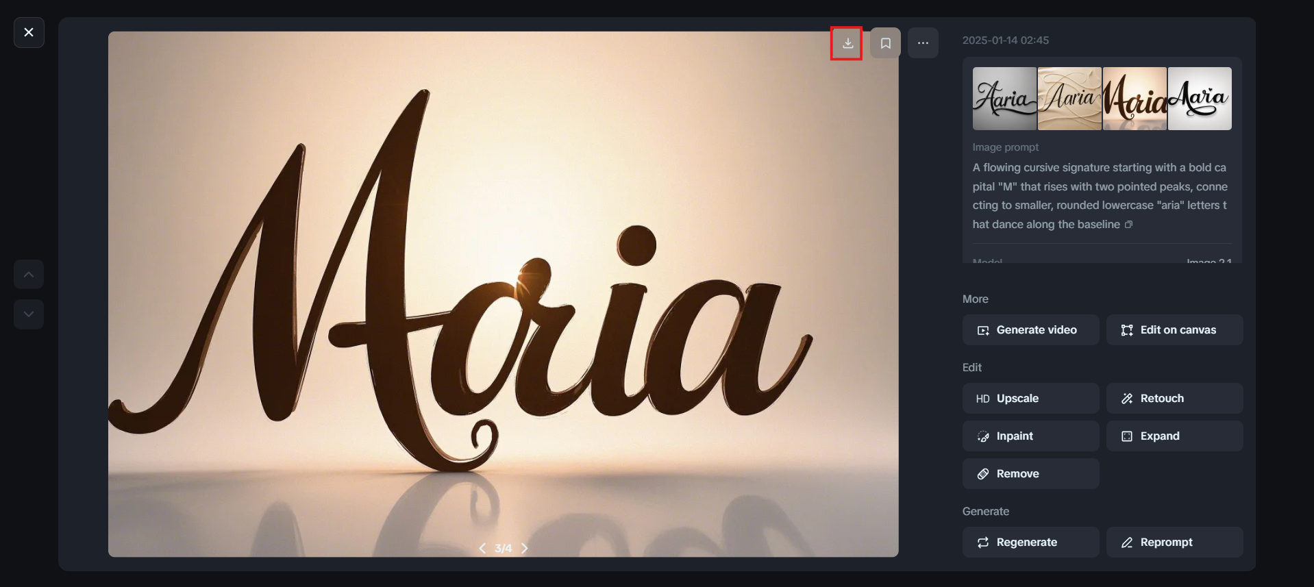 Download your design