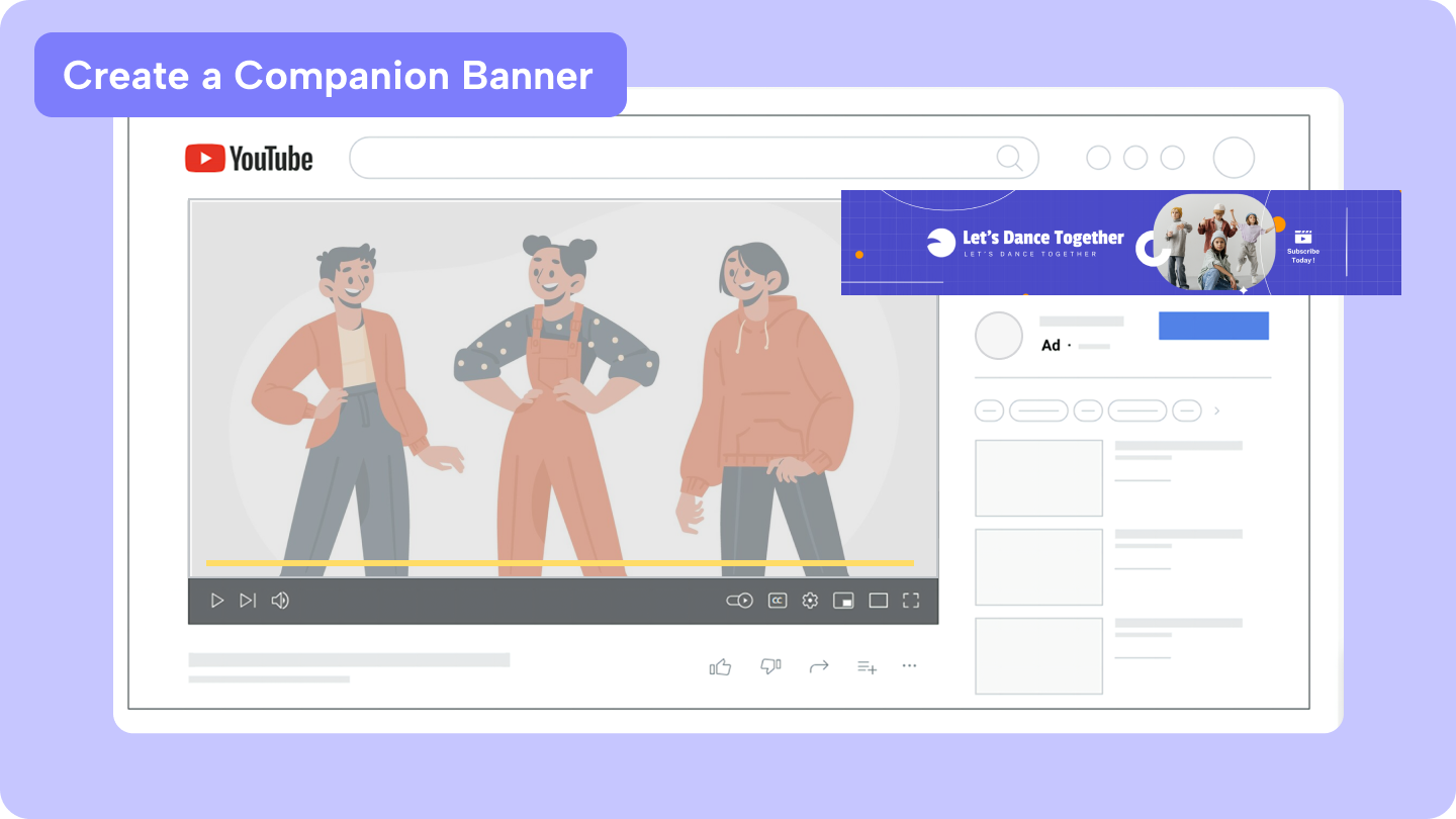 Anuncios de banner en youtube