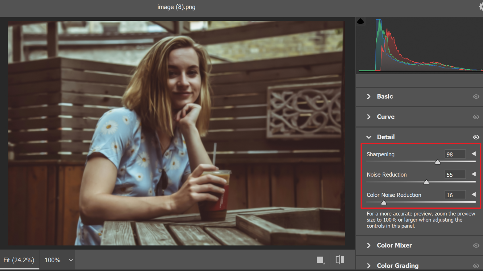 AI sharpenフォトショップ