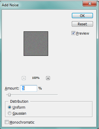 Creating and saving a noise pattern in Photoshop