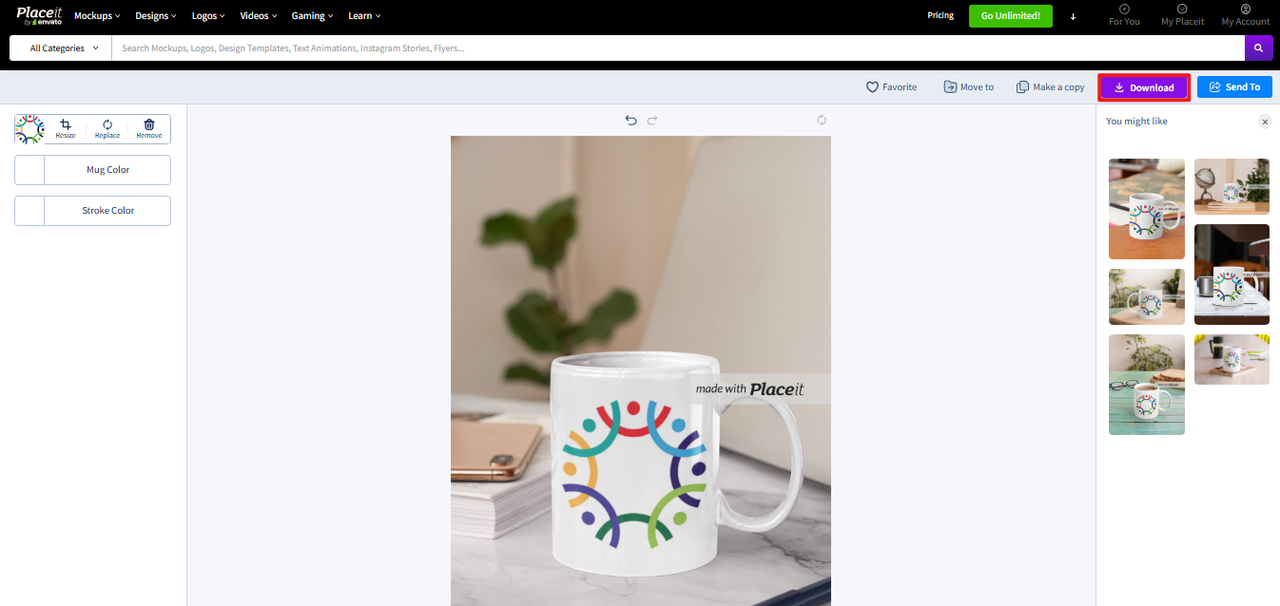 カスタマイズしてダウンロード