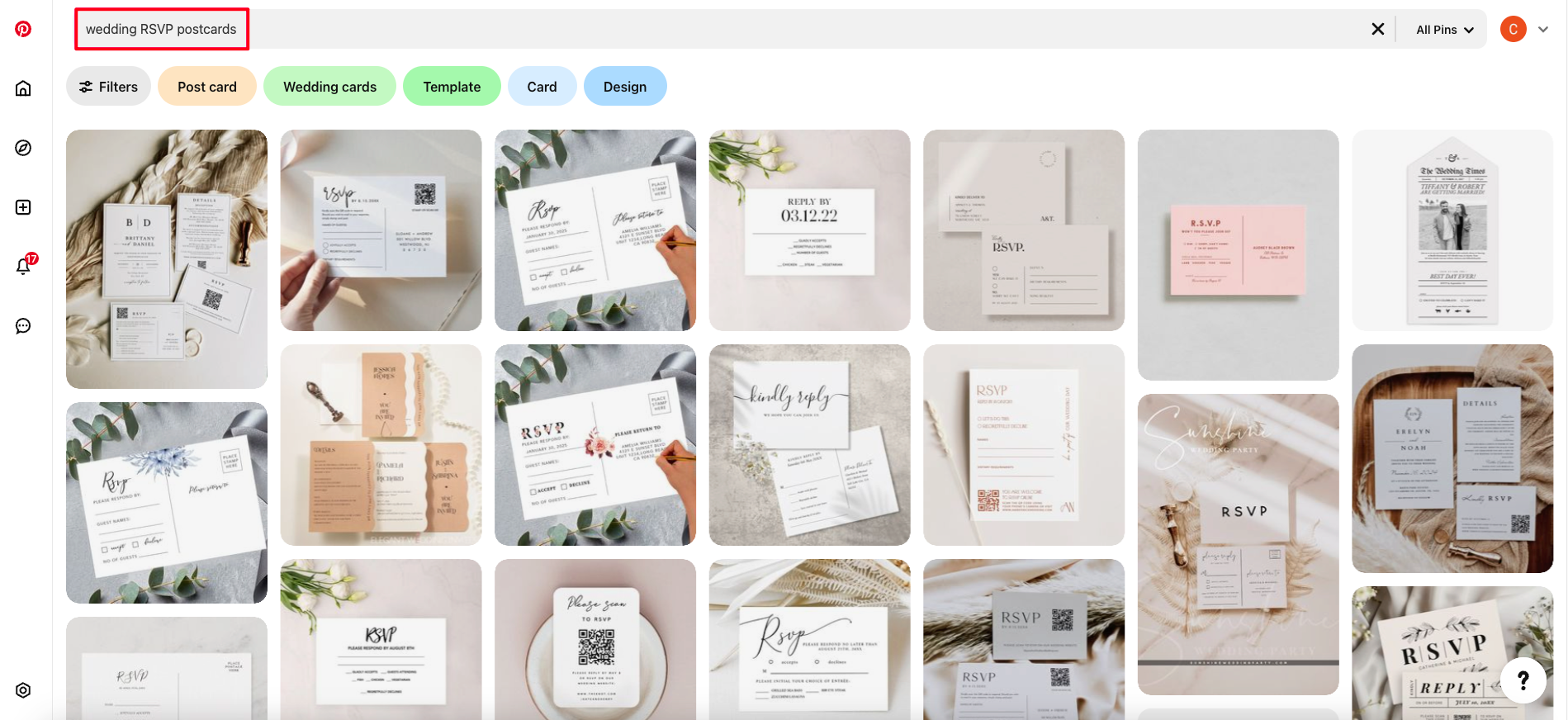 Bưu thiếp RSVP cho đám cưới