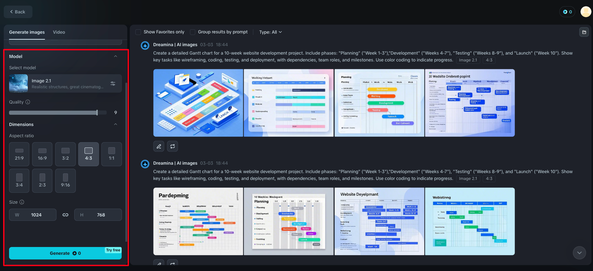 Online gantt generator