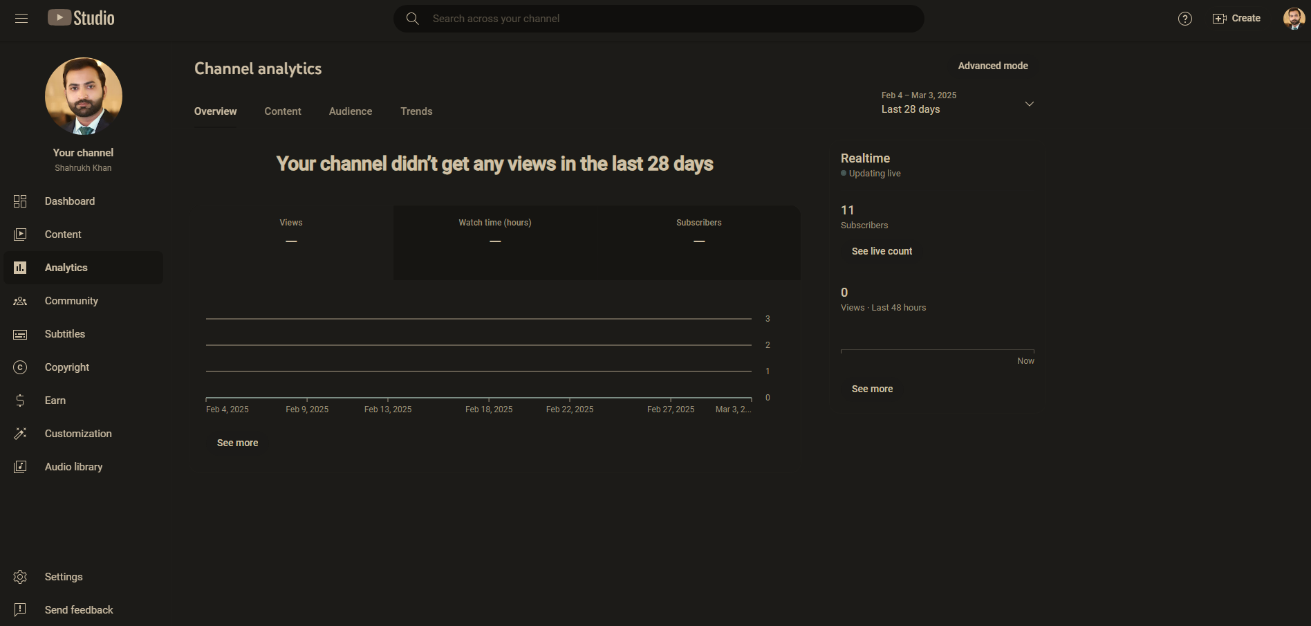 Outil YouTube Insights