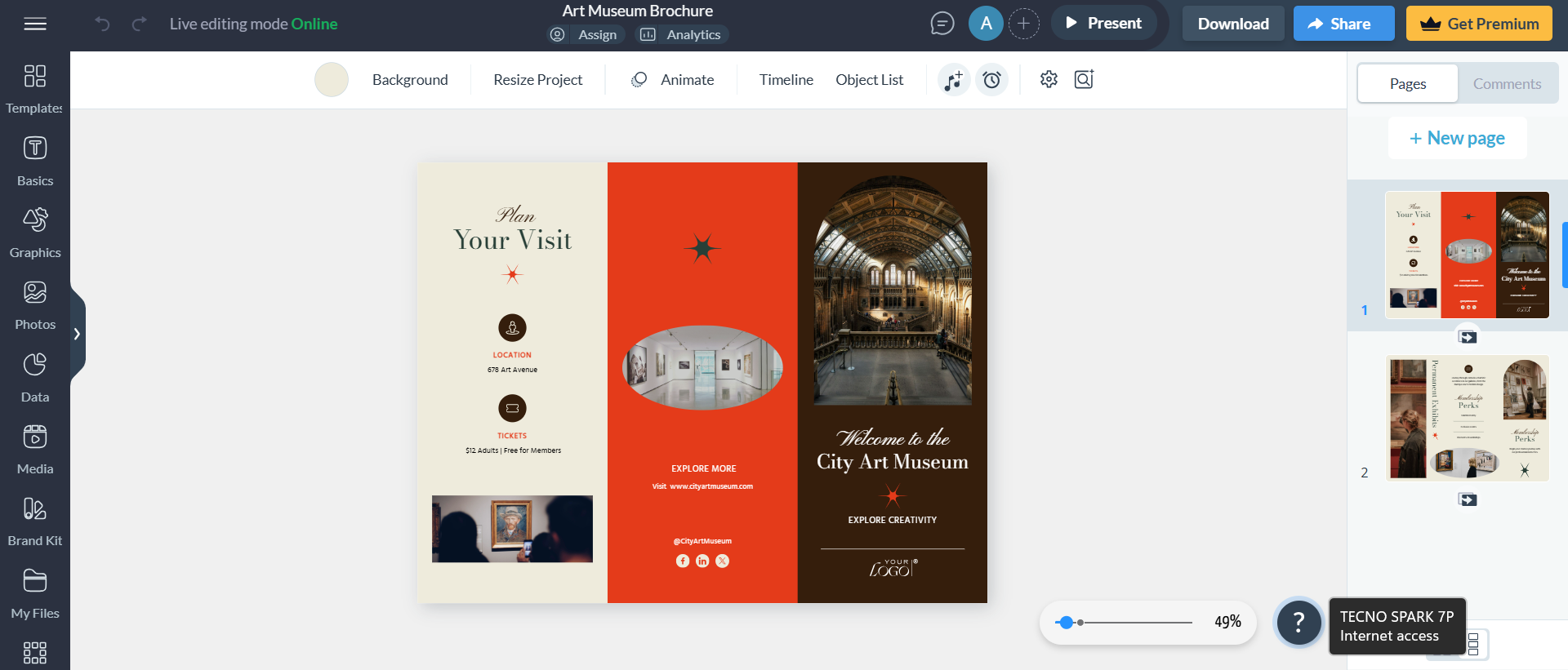 Designer de panfletos