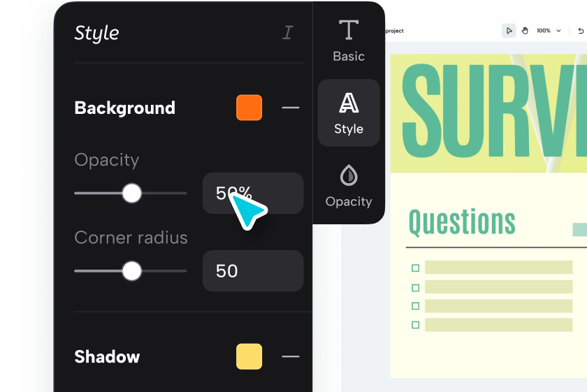 Настроить опрос