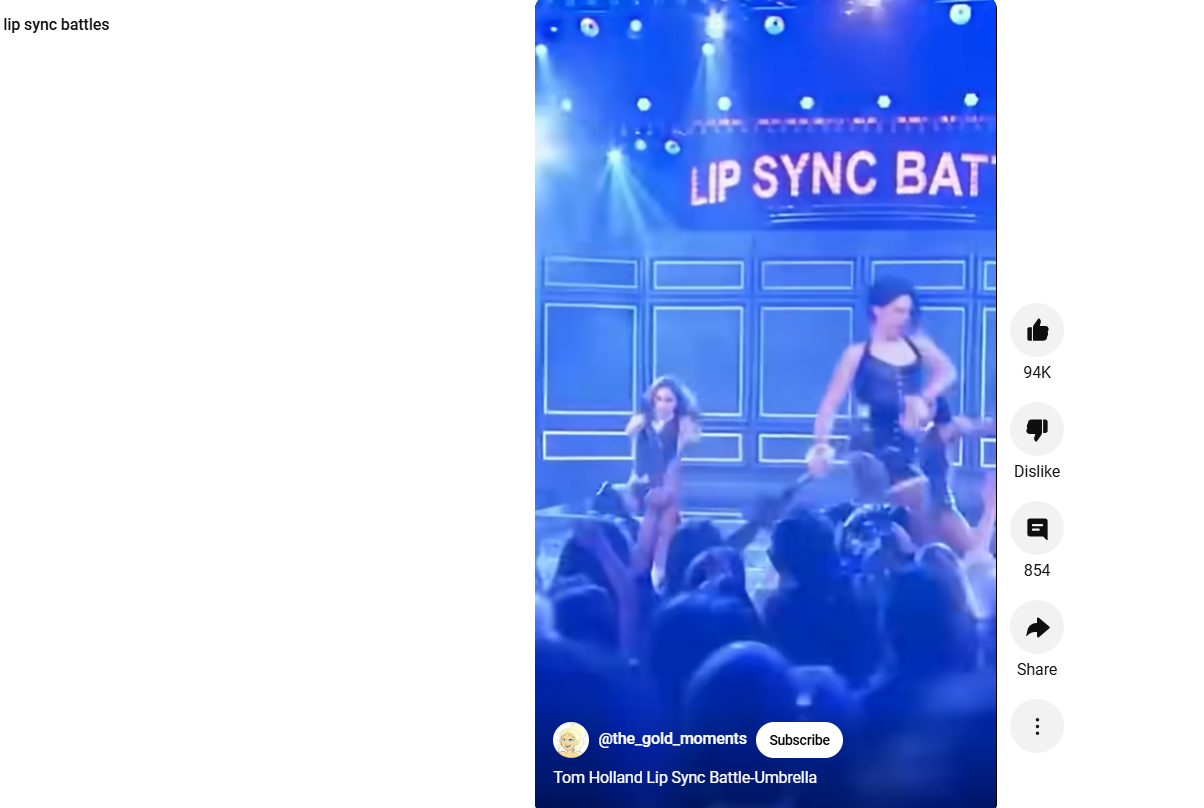 Funny YouTube shorts for lip-syncing battles