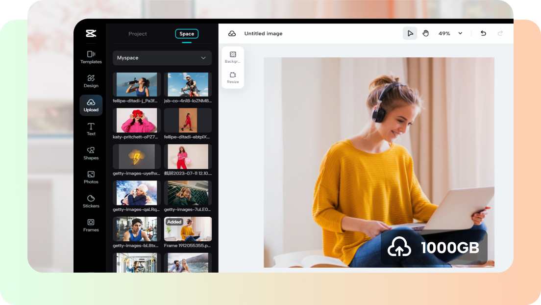 Take advantage of free cloud storage to manage all media files 