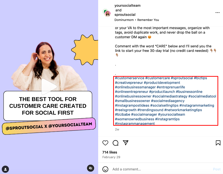 Utilisez des hashtags tendance