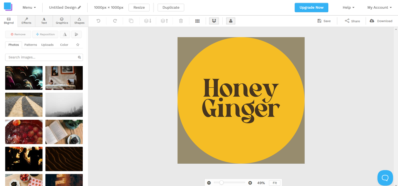 Fazendo uma foto de perfil do Youtube no Snappa