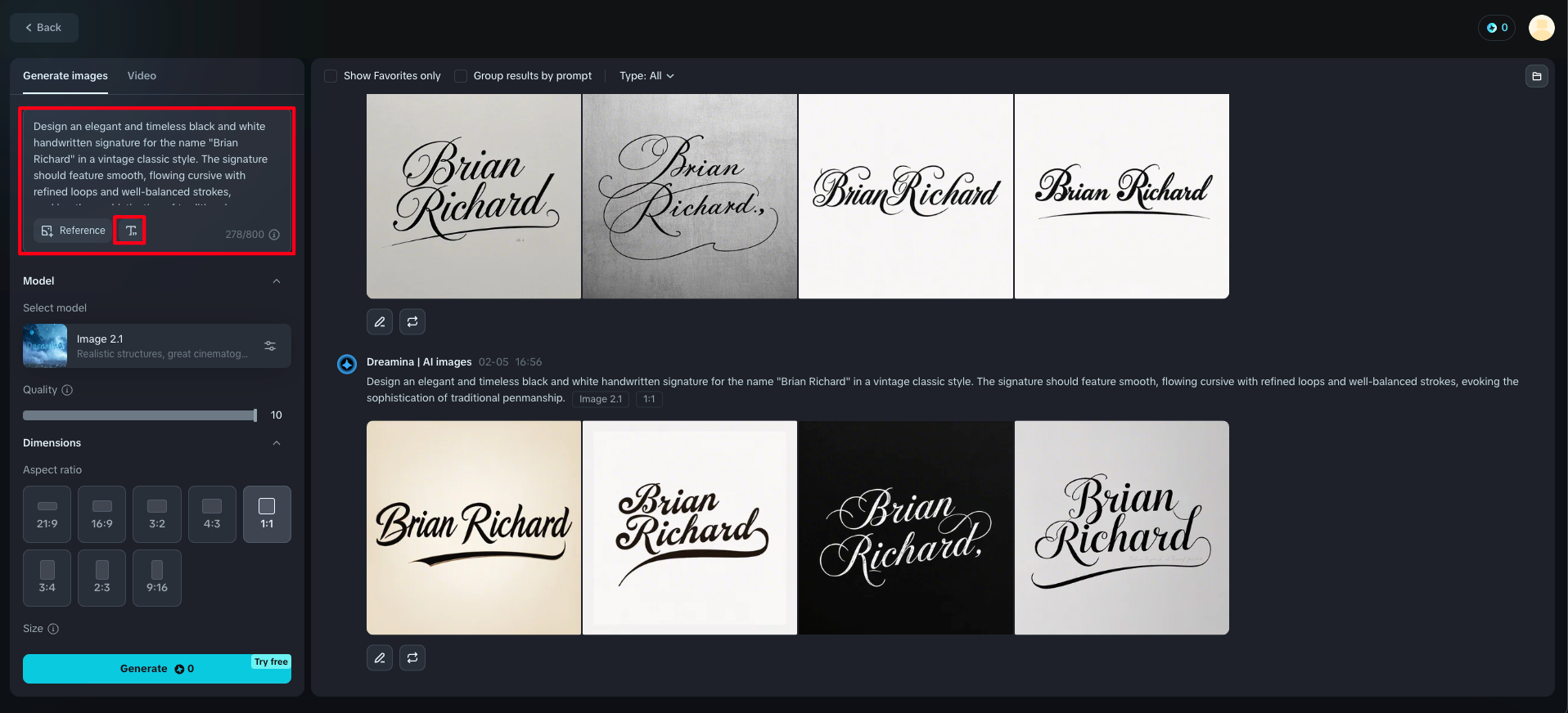 Fabricante de assinatura ai