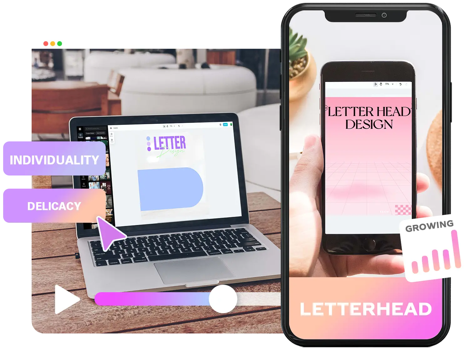 Benutzerdefiniertes Briefkopf-Design