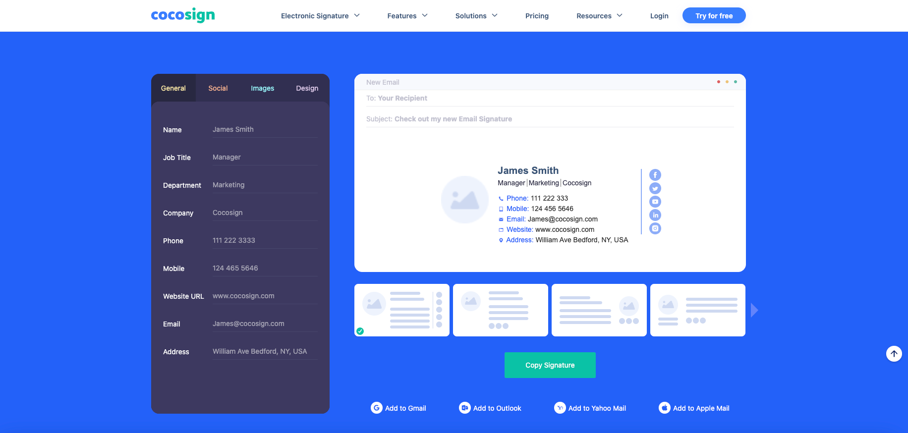 Free professional signature creator