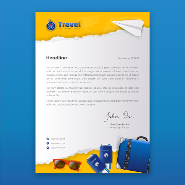 Travel agency letterhead