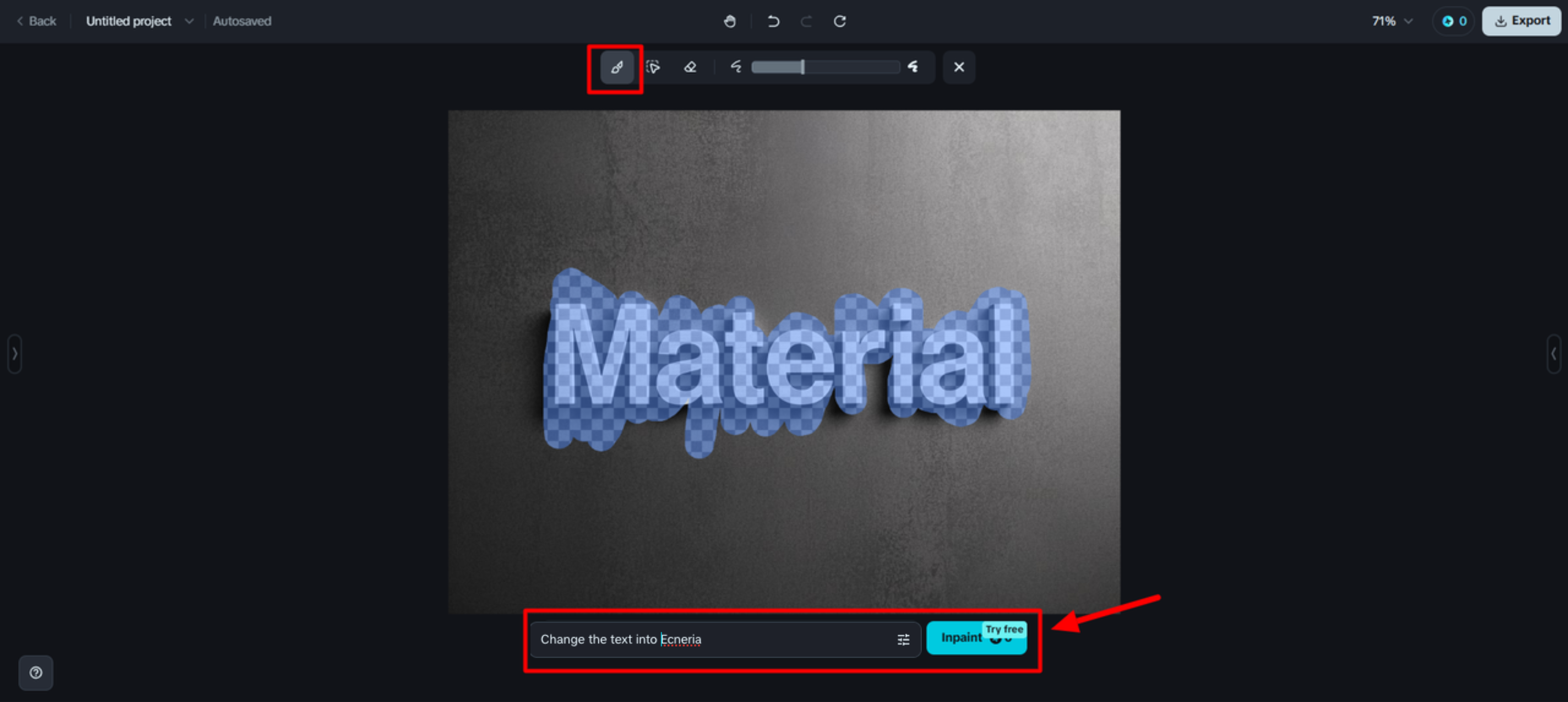 Editing with Inpaint