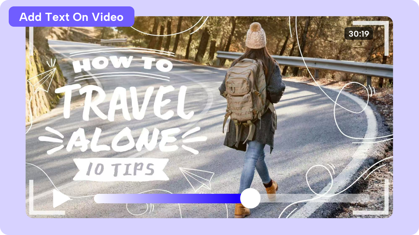 tekstin kirjoittaminen videolle