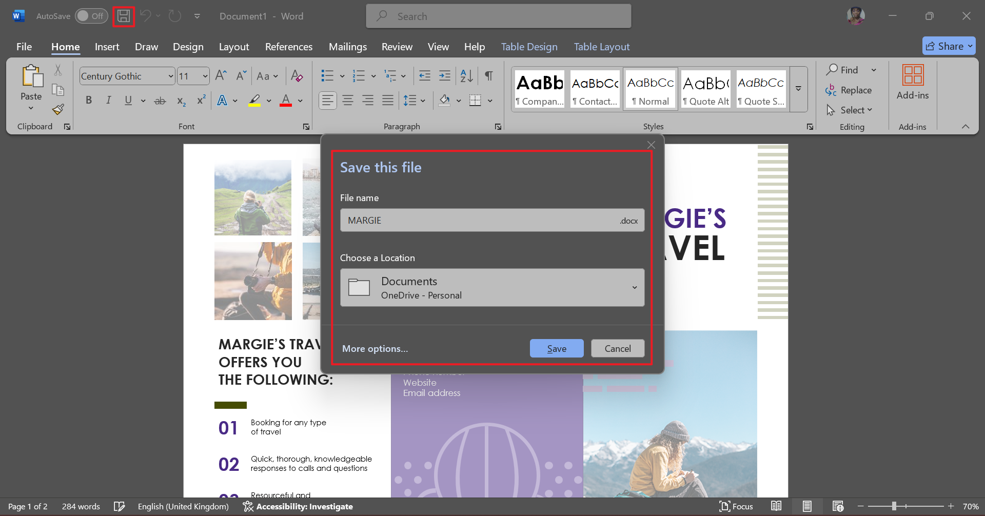 how to create pamphlet in word online
