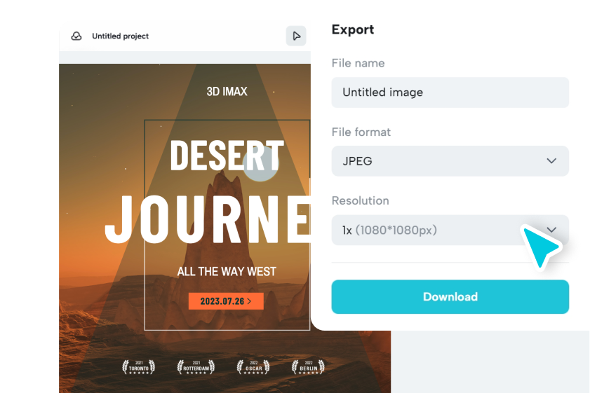 Завантажте та поділіться своїм плакатом фільму