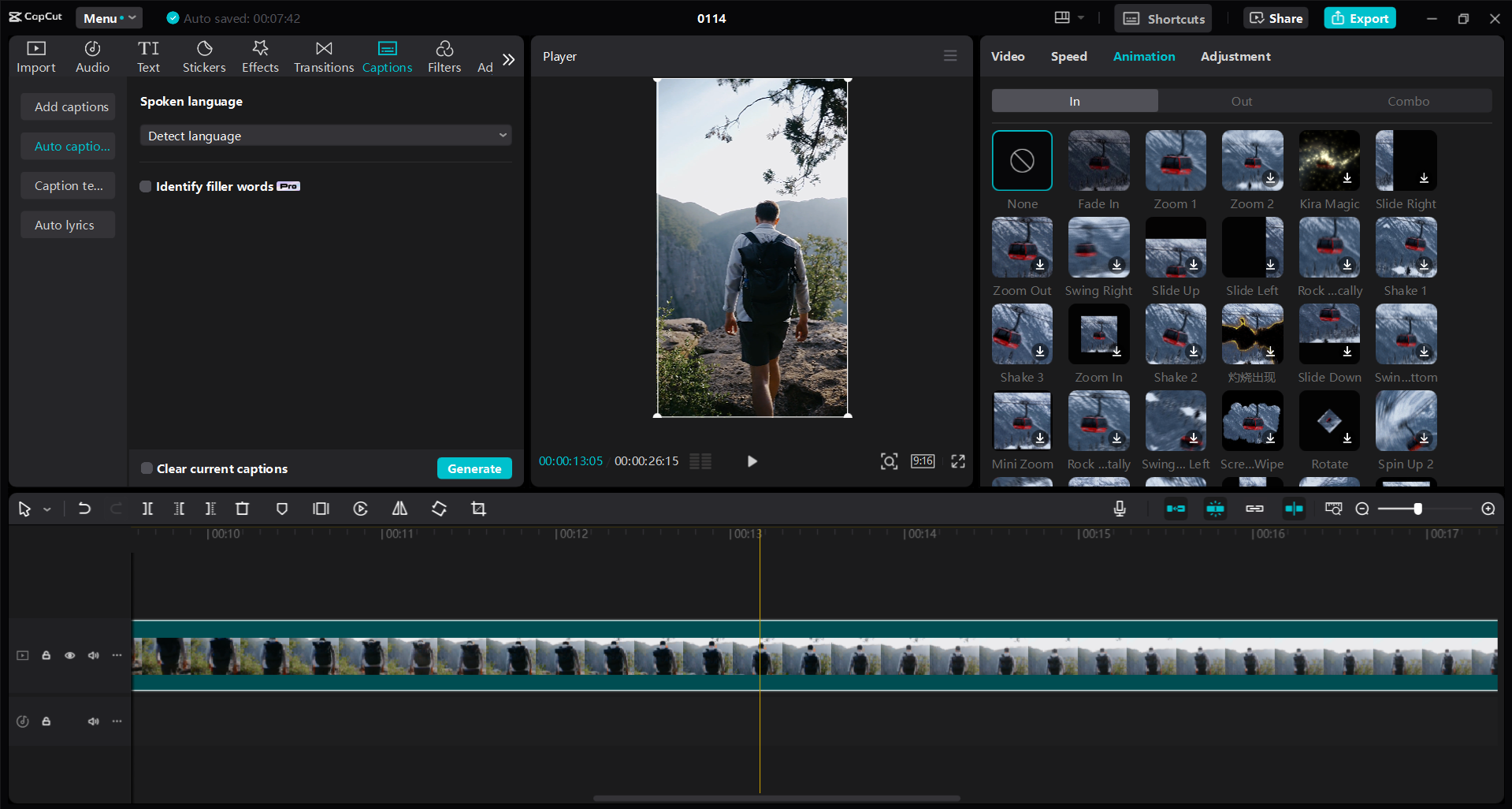 Schnittstelle des CapCut Desktop-Video-Editors - der beste Weg, um YouTube-Shorts zu erstellen