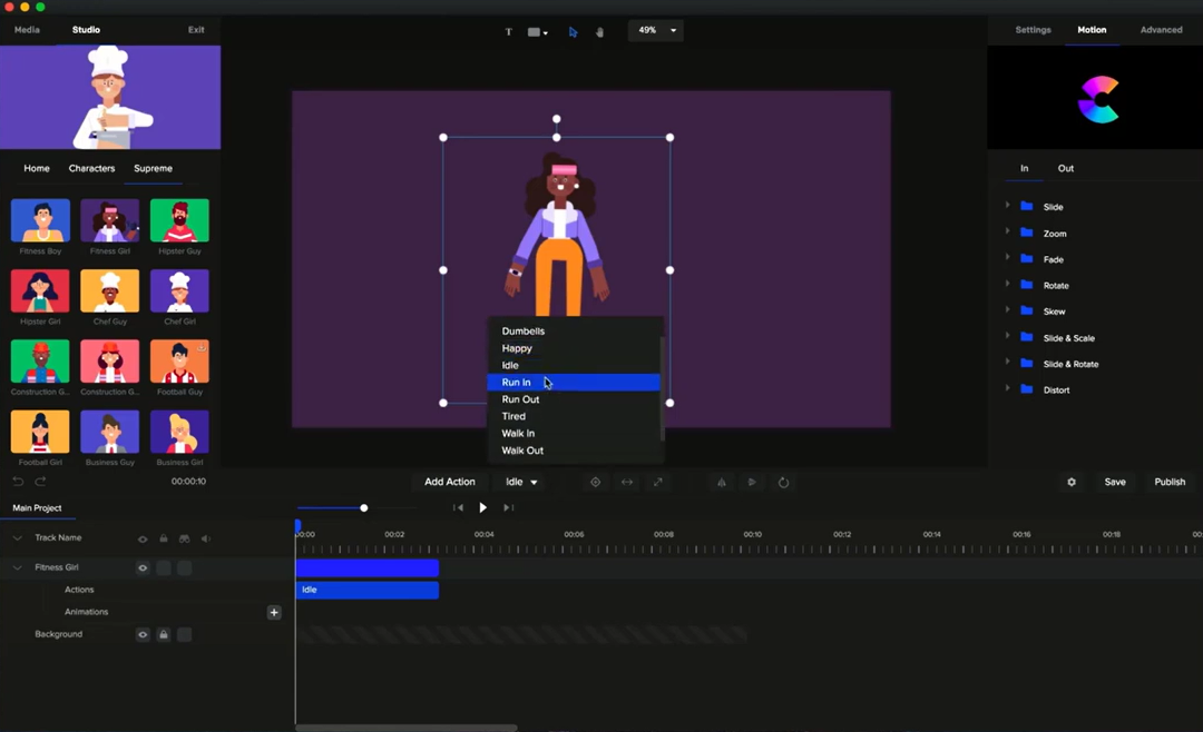 Create Studio, an intuitive tool for creating 3D animated explainer videos