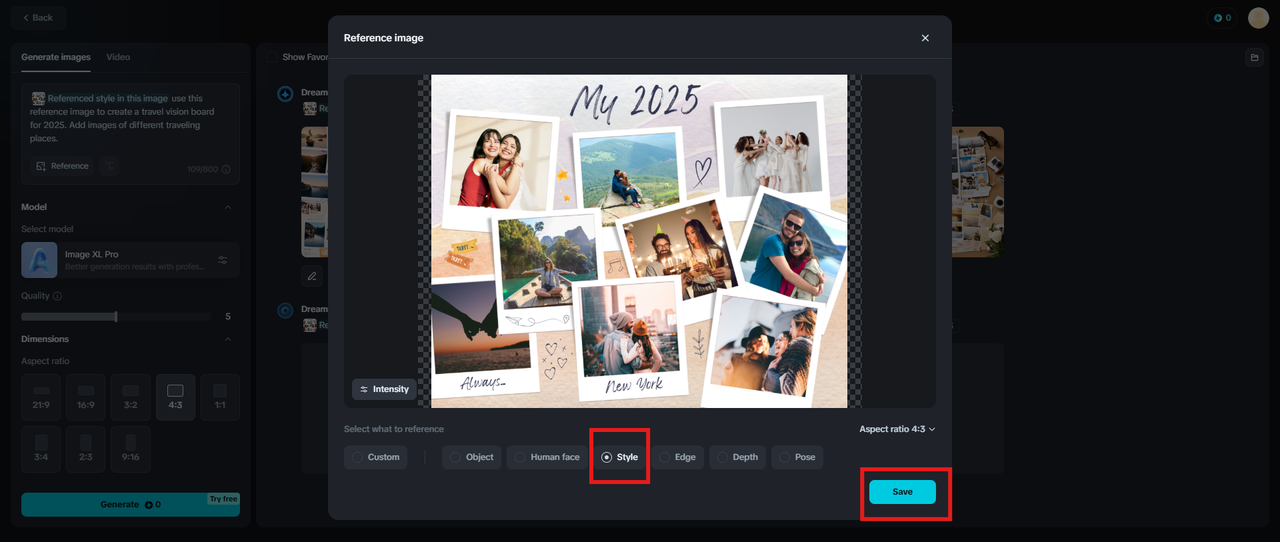 add a reference image