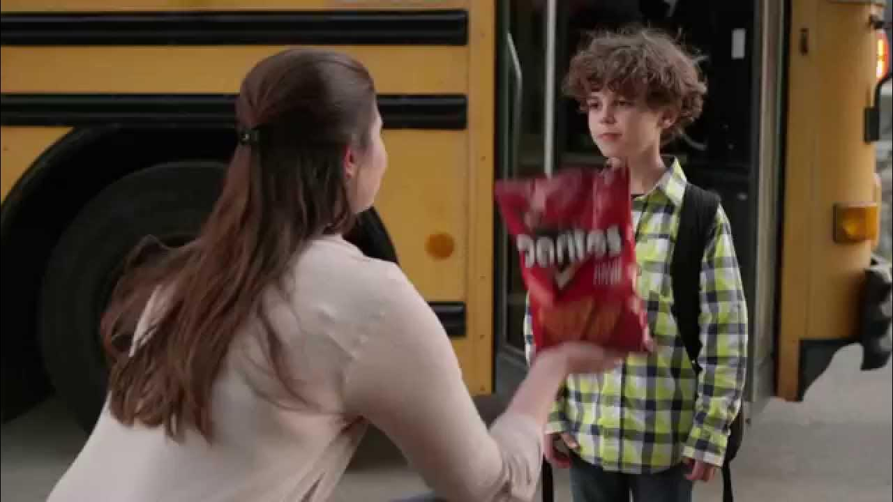 Boy's bag of Doritos causes chaos on the school bus - a famous YouTube ad