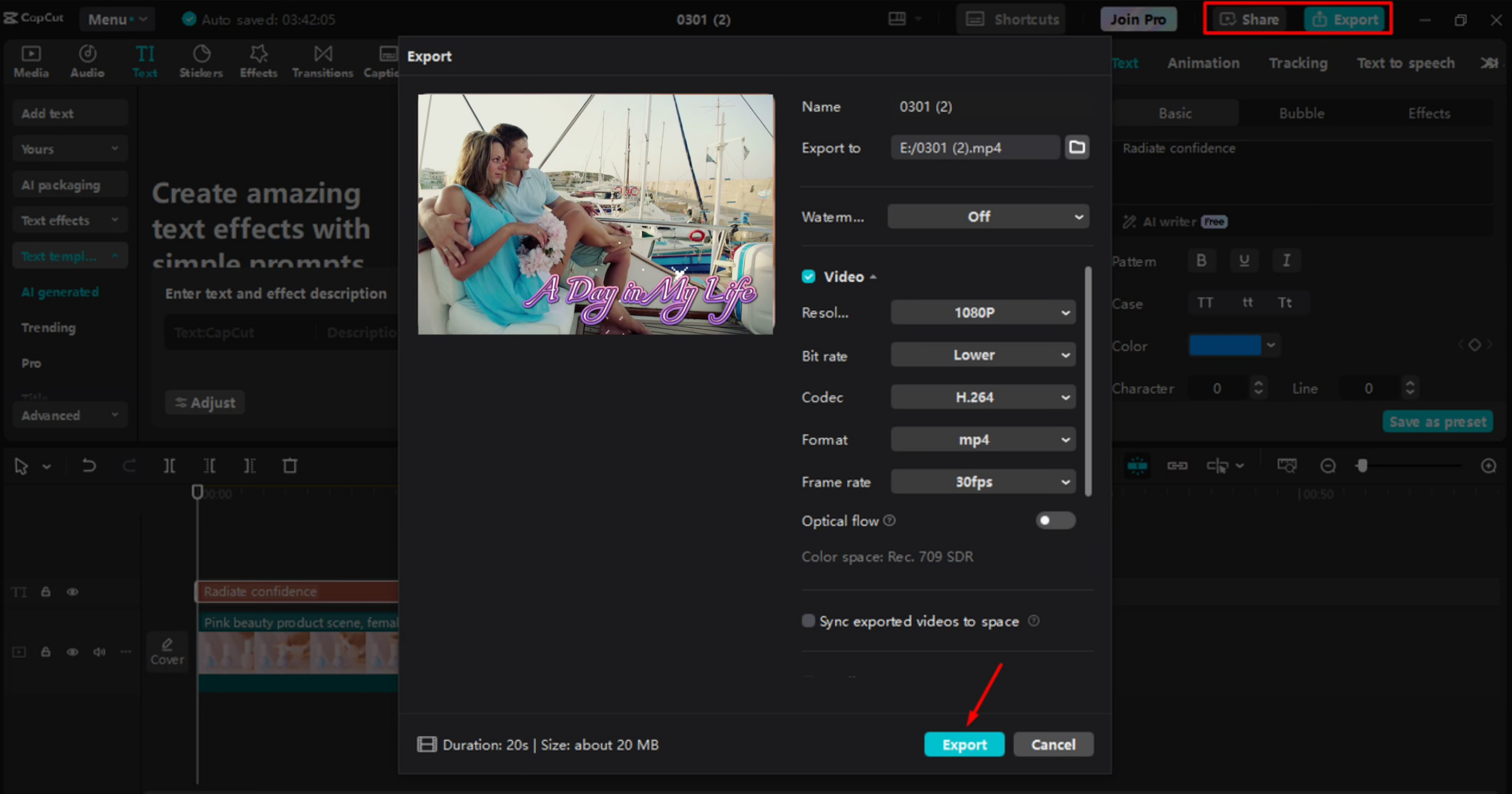 Vie videota CapCut-työpöydän videoeditoriin