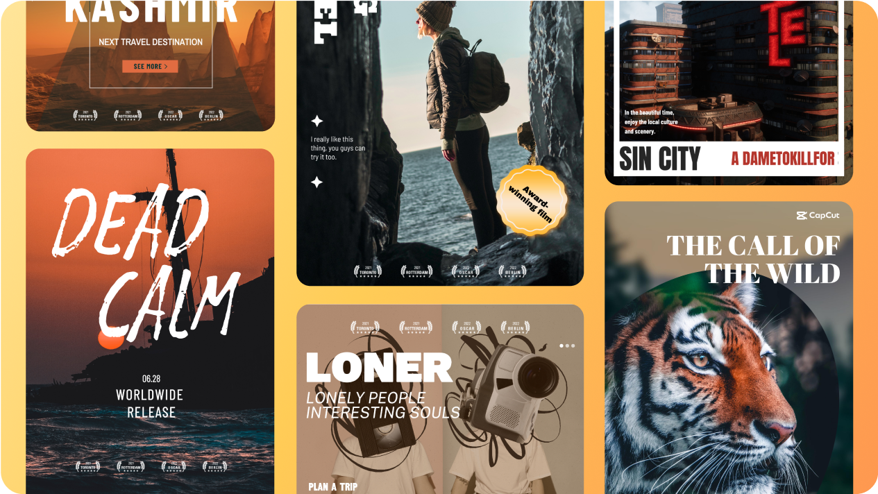 Add visual elements to create a unique movie poster