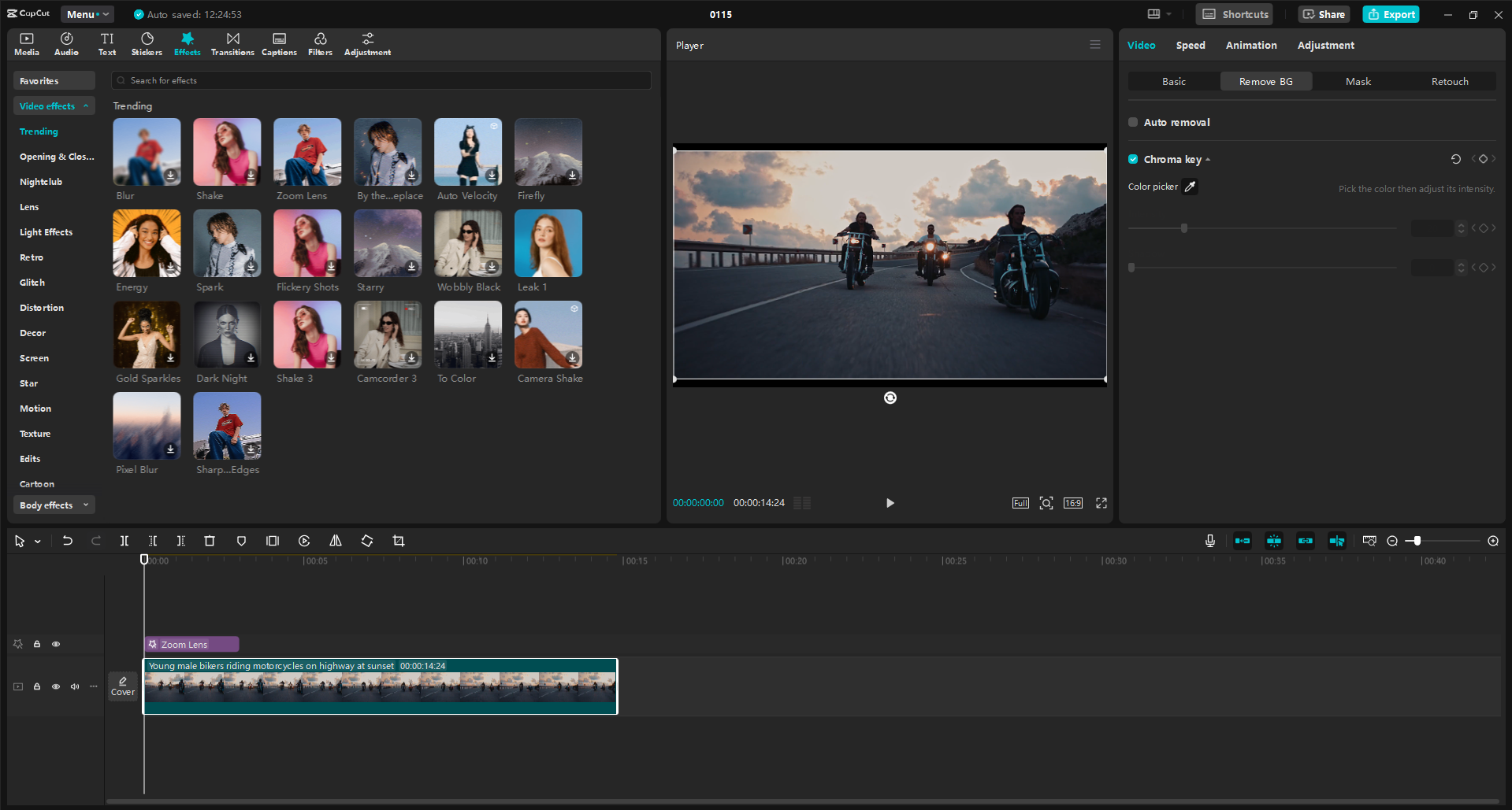 Antarmuka editor video desktop CapCut - alat yang sempurna untuk membuat iklan bertarget untuk YouTube