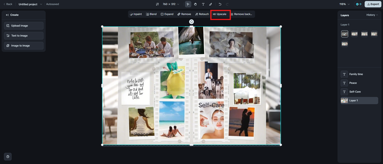 HD gehobener Maßstab