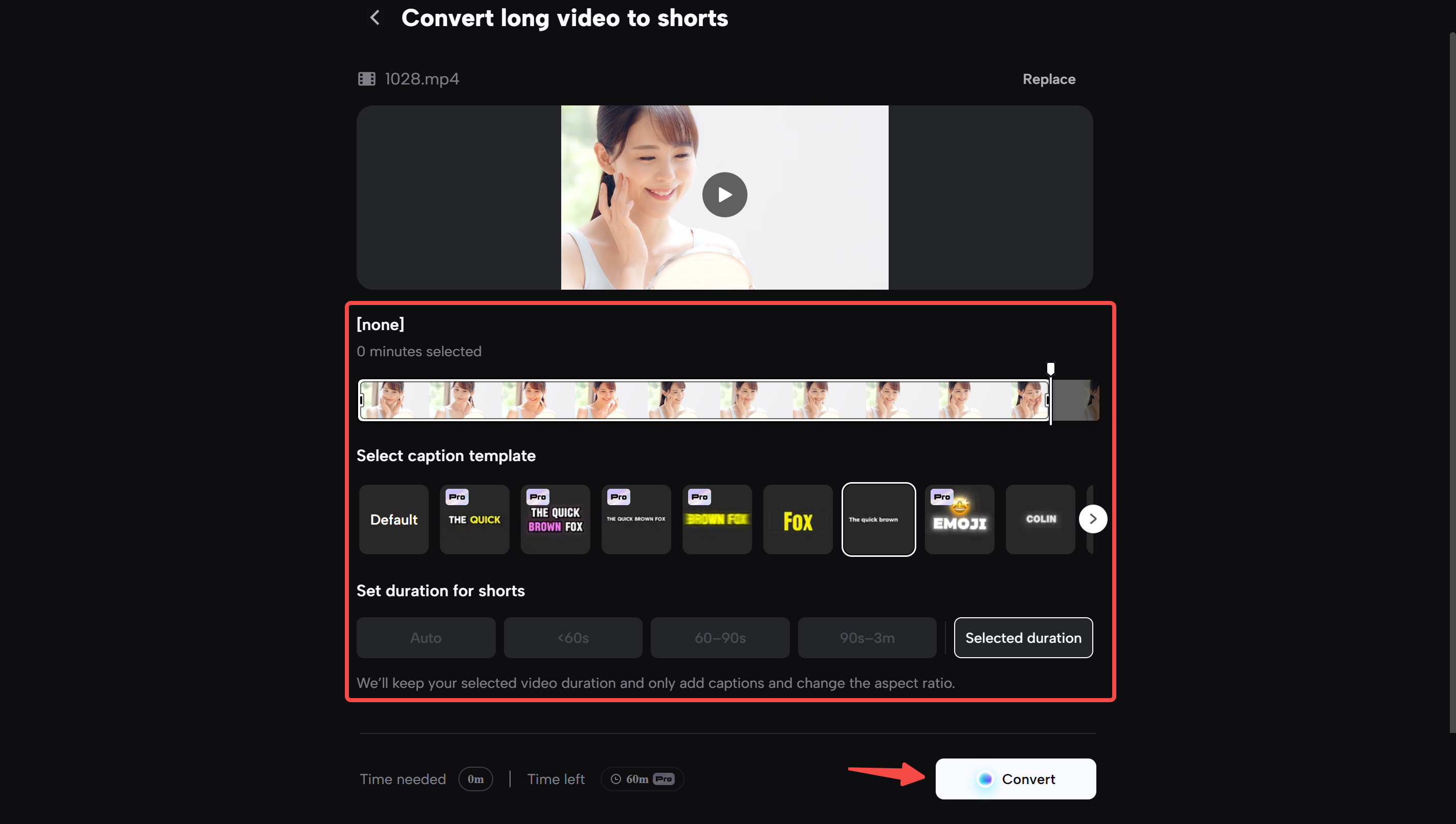Showing how to make a YouTube video short in the CapCut desktop video editor