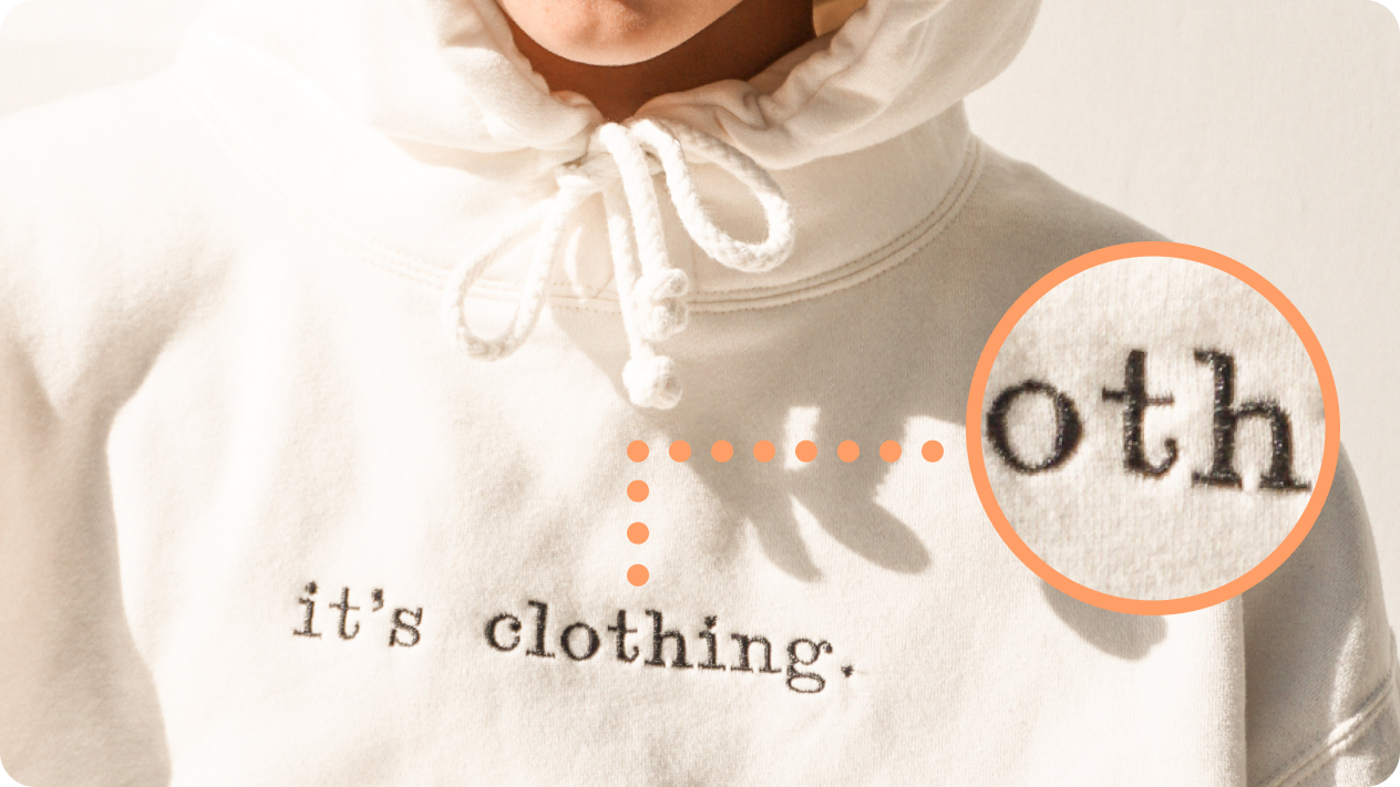 Create embroidered sweatshirts