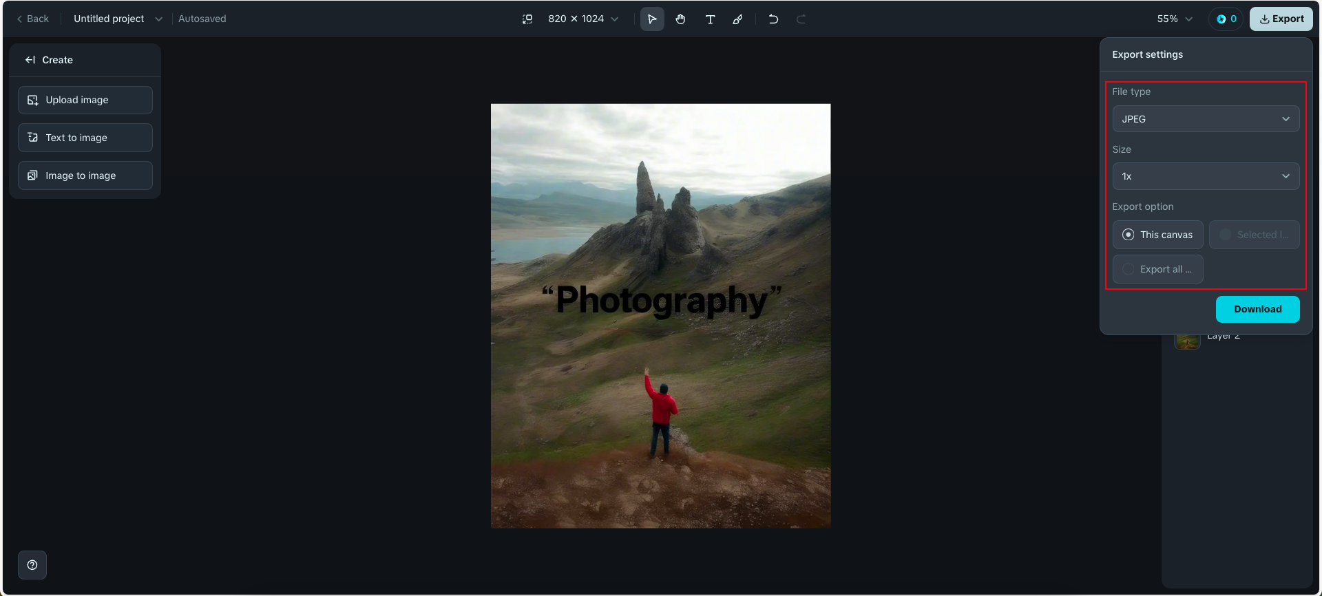 Descarga las imágenes