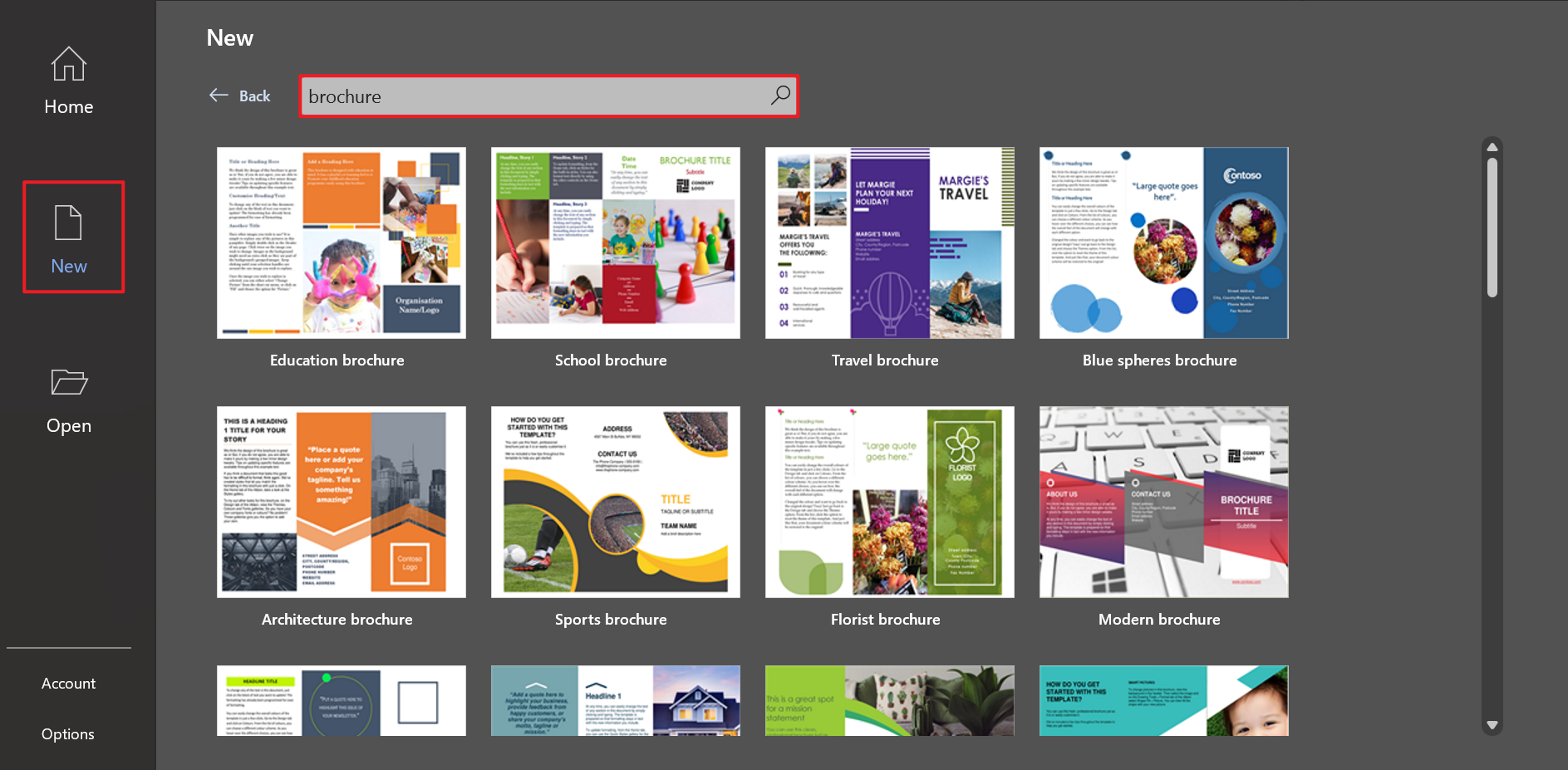 how to create a pamphlet on word