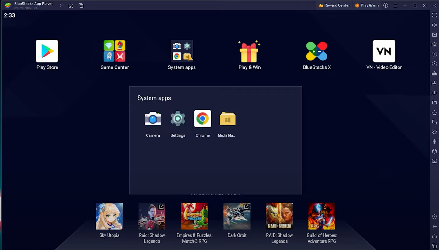 Setting up an Android Emulator to run VN video editor for reels