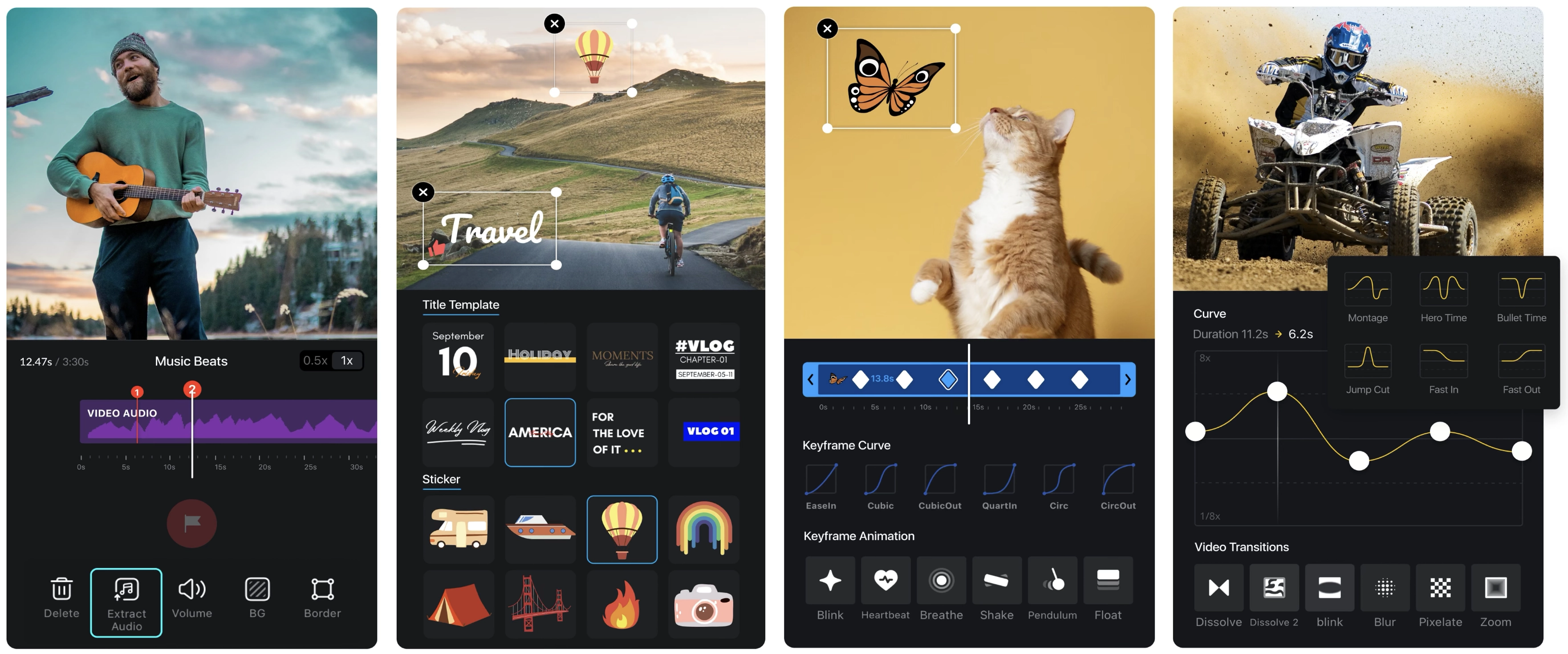 VN-videoeditorin käyttöliittymä paras mobiilisovellus tekstin kirjoittamiseen videoille